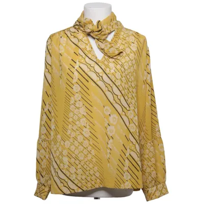 Knytblus (Gul, Flerfärgad) från Ba&sh Elastan, Polyester