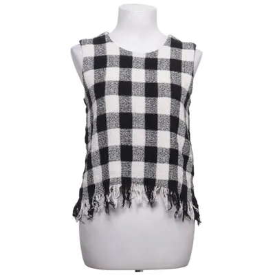 Top (Zwart, Wit) van Zara Basic Collection Katoen, Polyester