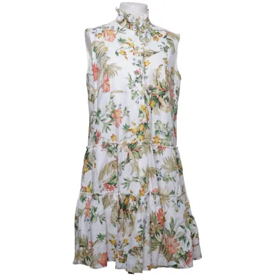 Dress (White, Multicolored) from Erdem Cotton, Linen