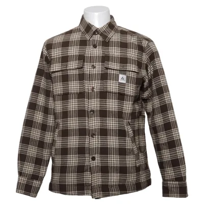 Överskjorta (Brun, Vit) från Garphyttan Bomull, Polyester