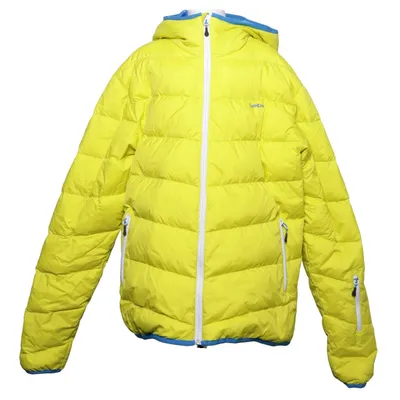 Dunjacka (Gul, Blå) från Wedze Dun, Fjädrar, Polyamid, Polyester