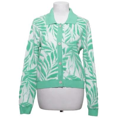 Cardigan (Vert, Blanc) de Cynthia Rowley Coton, Polyamide, Polyester, Viscose