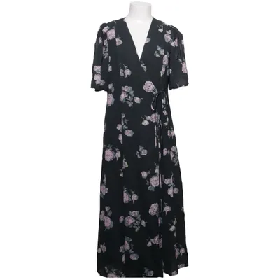 Omlottklänning (Svart, Rosa) från Ganni Återvunnen polyester, Viskos