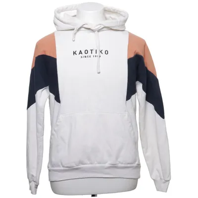 Capuchon sweater (Wit, Blauw, Bruin) van Kaotiko Katoen, Polyester