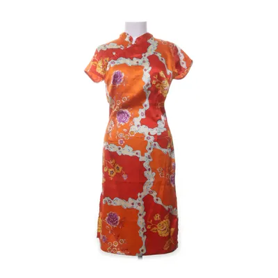 Cheongsam (Röd, Orange) från Indiska Polyester