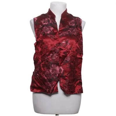 Jakkesætsvest (Rød) fra Ann Taylor Acetat, Silke, Viscose