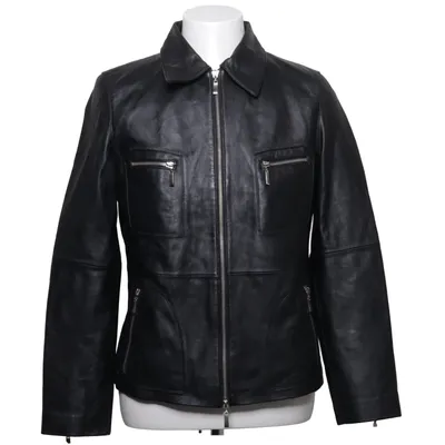 Leren jack (Zwart) van TCM Leer, Polyester