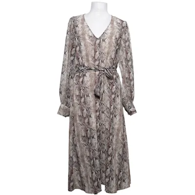 Dress (Brown, Beige) from The Fashion Fraction x NA-KD Polyester