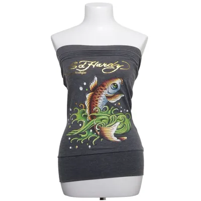Top (Grijs) van Ed Hardy by Christian Audigier