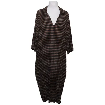 Skjortklänning (Svart, Beige) från Thing Elastan, Viskos, Ull