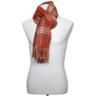 Scarf (Red, White, Green) from Dressmann Recycled polyester, Viscose