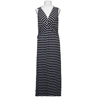 Robe longue (Noir, Blanc) de Spense Élasthane, Viscose