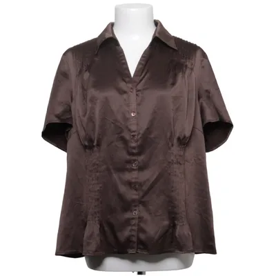 Chemise à manches courtes (Marron) de Anne Weyburn Élasthane, Polyester
