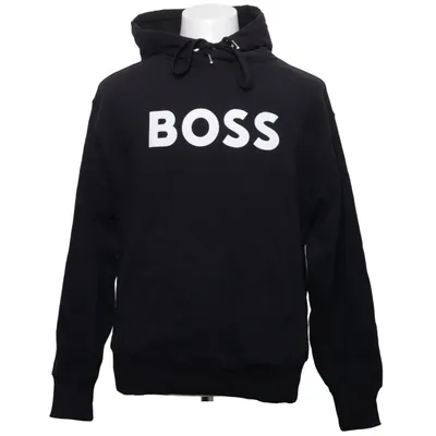 Sweat à capuche (Noir) de Boss Coton, Élasthane, Polyester recyclé