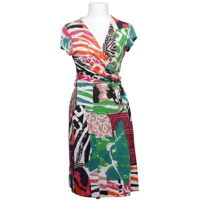 Robe portefeuille (Multicolore) de Diane von Furstenberg Vintage Soie
