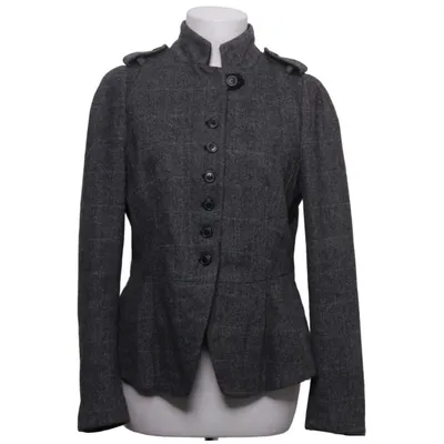 Jacket (Gray) from Zara Basic Acrylic, Nylon, Polyester, Viscose, Wool