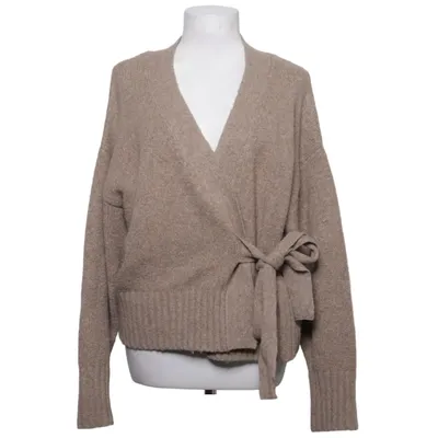 Slå om-cardigan (Beige) fra About You Elastan, Genanvendt polyester, Uld