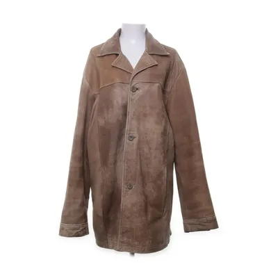 Läderjacka (Brun) från Ross River Polyester, Skinn