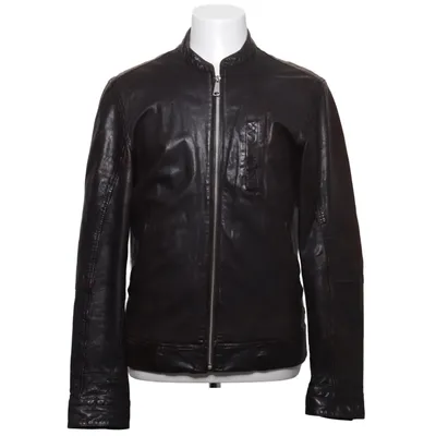 Veste en cuir (Marron) de Plectrum by Ben Sherman Coton, Cuir, Polyester