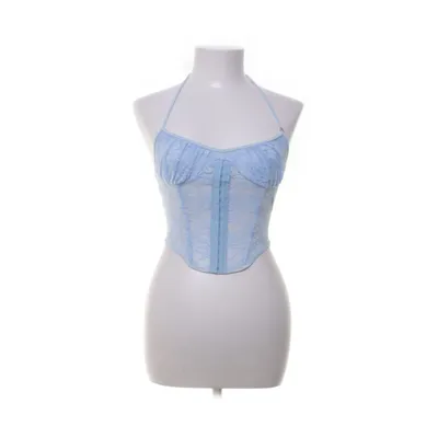 Korset (Blauw) van Shein Polyester, Elastaan, Linnen