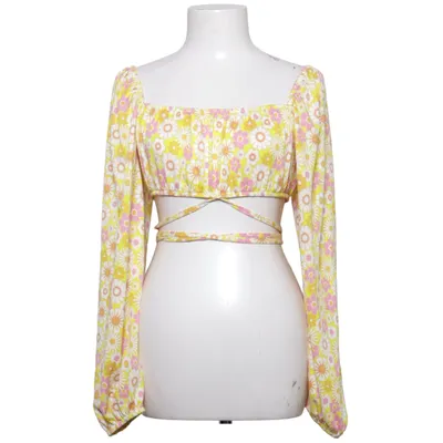 Crop top (Gul, Rosa, Vit) från Divided by H&M Elastan, Polyester
