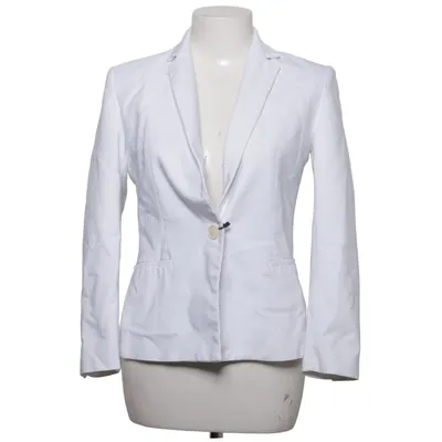 Kavaj (Vit) från Zara Basic Bomull, Elastan, Polyester