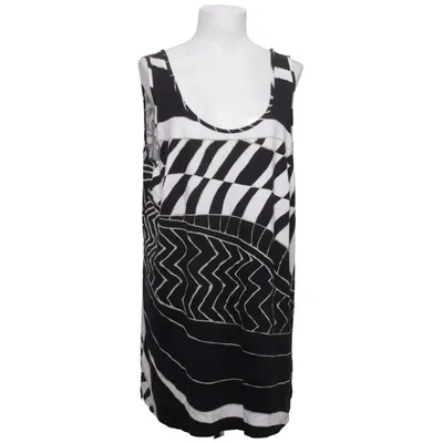 Jurk (Zwart, Wit, Beige) van Qneel Elastaan, Viscose