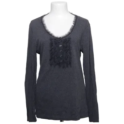 Henley shirt (Gray) from Banana Republic Cotton, Elastane
