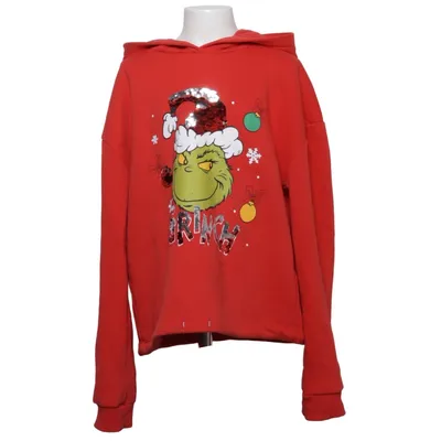 Huvtröja (Röd, Grön, Vit) från The Grinch Bomull, Polyester