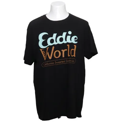 T-shirt (Zwart) van District Katoen