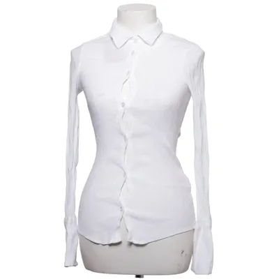 Bluse (Hvid) fra Bershka Polyamid, Viscose
