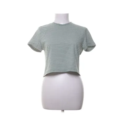 Crop top (Grön, Vit) från Stradivarius Bomull