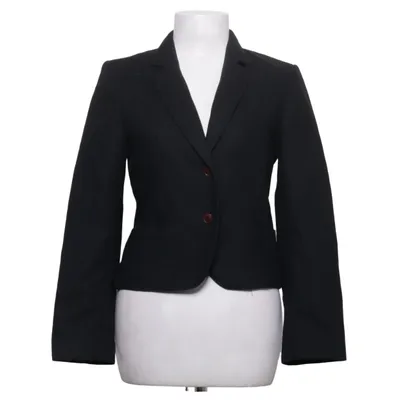 Blazer (Zwart) van Piretta Polyester, Wol