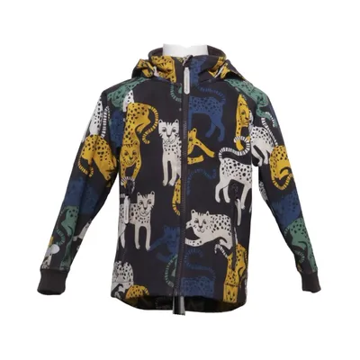 Softshell jacket (Black, Multicolored) from Lindex Kids Elastane, Polyester
