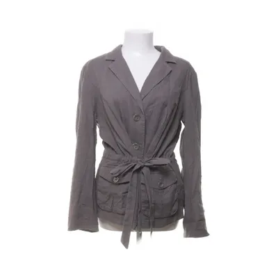 Cardigan (Gray) from Gina Laura Collection Linen, Viscose