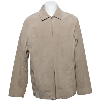 Læderjakke (Beige) fra Redwood Læder, Polyester