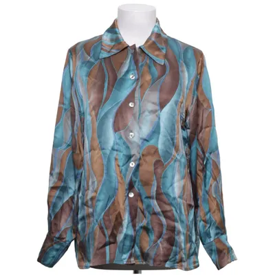 Blouse (Blue, Brown, Multicolored) from Prestige Silk
