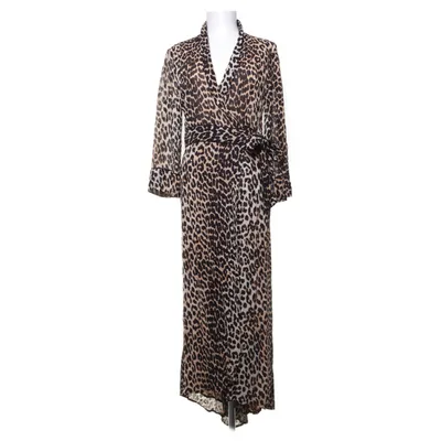 Wrap dress (Black, Multicolored) from Ganni Viscose