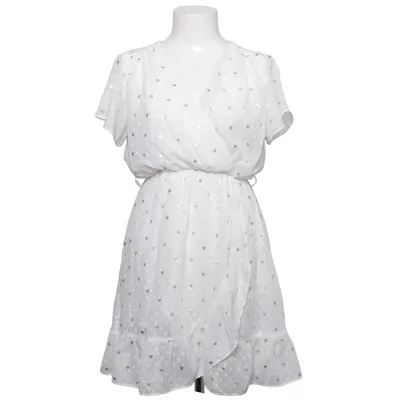 Klänning (Vit, Guldfärgad) från Vintage Dressing Polyester, Viskos