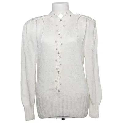 Pull-over (Blanc) de Magnolia Acrylique, Polyester, Viscose