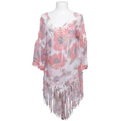 Strandklänning (Rosa, Vit, Flerfärgad) från R&F Polyester, Viskos