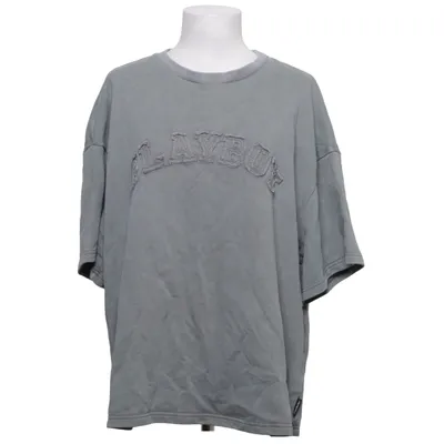 T-shirt (Gris) de Playboy x Missguided Coton, Polyester