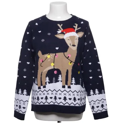 Christmas sweater (Blue, White, Multicolored) from Reserved YFL Acrylic