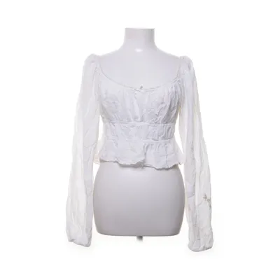 Crop top (White) from Nelly Cotton, Viscose