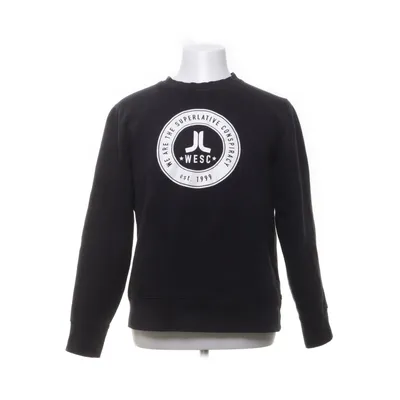 Sweatshirt (Black, White) from WeSC Cotton