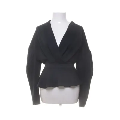 Wrap blouse (Black) from NLY One