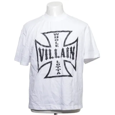 T-shirt (Wit, Zwart) van Villain Katoen