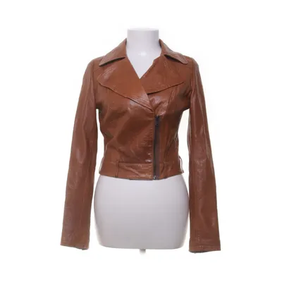 Bikerjacka (Brun) från Paige Polyester, Skinn