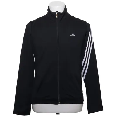 Träningsjacka (Svart, Vit) från Adidas Elastan, Polyester