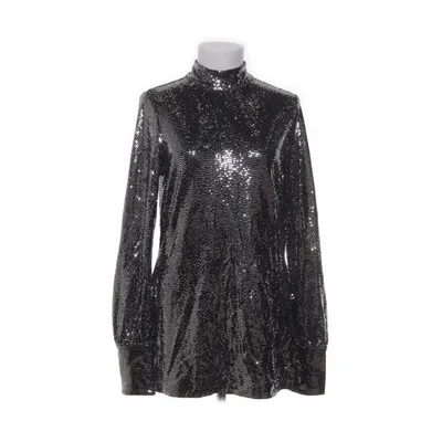 Klänning (Svart, Silverfärgad) från Reiss Elastan, Metallfiber, Polyamid